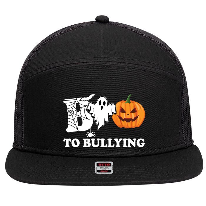 Boo To Bullying Ghost Anti Bully Unity Day 7 Panel Mesh Trucker Snapback Hat