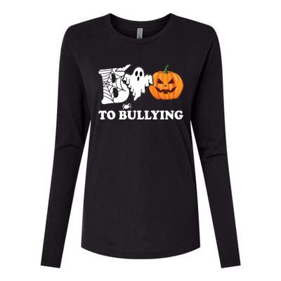 Boo To Bullying Ghost Anti Bully Unity Day Womens Cotton Relaxed Long Sleeve T-Shirt