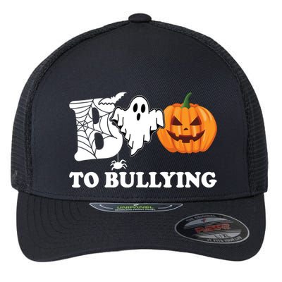 Boo To Bullying Ghost Anti Bully Unity Day Flexfit Unipanel Trucker Cap