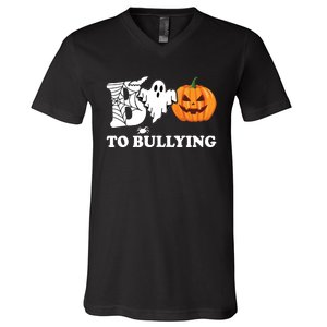 Boo To Bullying Ghost Anti Bully Unity Day V-Neck T-Shirt