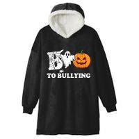 Boo To Bullying Ghost Anti Bully Unity Day Hooded Wearable Blanket