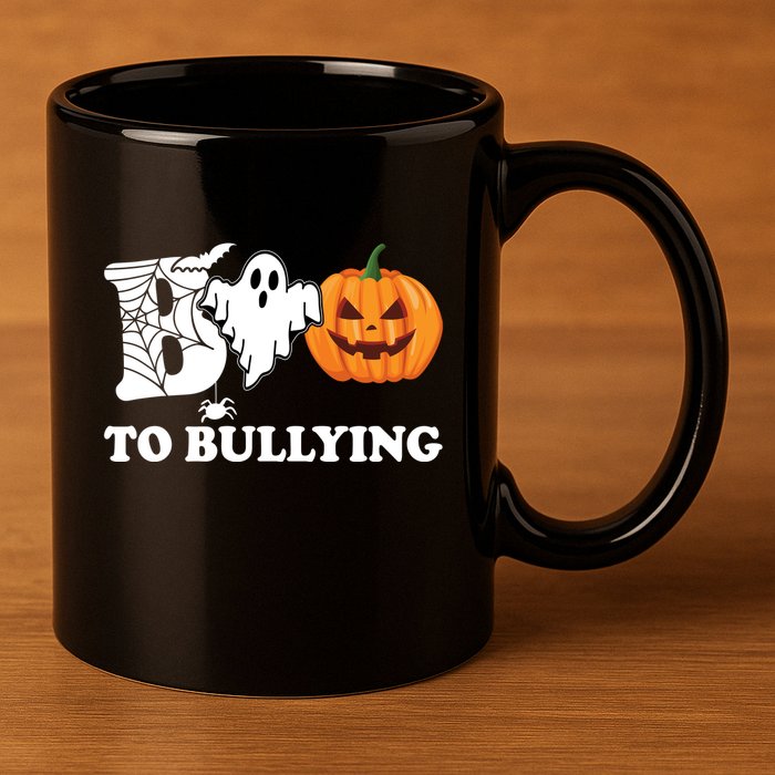 Boo To Bullying Ghost Anti Bully Unity Day 11oz C Handle Ceramic Mug