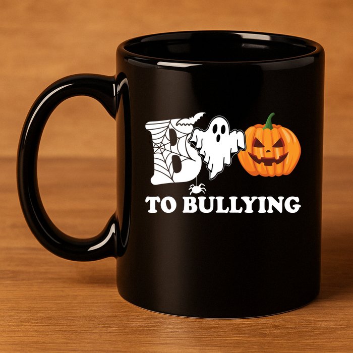 Boo To Bullying Ghost Anti Bully Unity Day 11oz C Handle Ceramic Mug