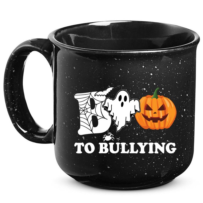 Boo To Bullying Ghost Anti Bully Unity Day 15oz Campfire Ceramic Mug