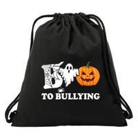 Boo To Bullying Ghost Anti Bully Unity Day Drawstring Bag