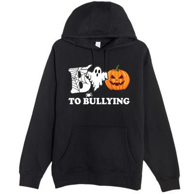 Boo To Bullying Ghost Anti Bully Unity Day Premium Pullover Hoodie