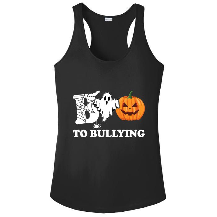 Boo To Bullying Ghost Anti Bully Unity Day Ladies PosiCharge Competitor Racerback Tank