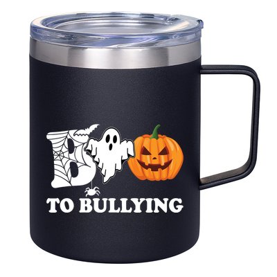 Boo To Bullying Ghost Anti Bully Unity Day 12oz Stainless Steel Coffee Mug