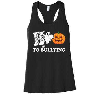 Boo To Bullying Ghost Anti Bully Unity Day Women's Racerback Tank