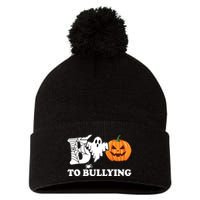 Boo To Bullying Ghost Anti Bully Unity Day Pom Pom 12in Knit Beanie