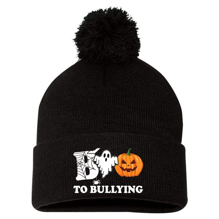 Boo To Bullying Ghost Anti Bully Unity Day Pom Pom 12in Knit Beanie