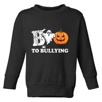 Boo To Bullying Ghost Anti Bully Unity Day Toddler Sweatshirt