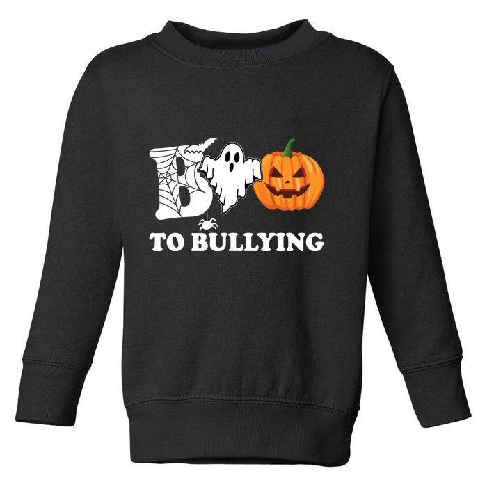 Boo To Bullying Ghost Anti Bully Unity Day Toddler Sweatshirt