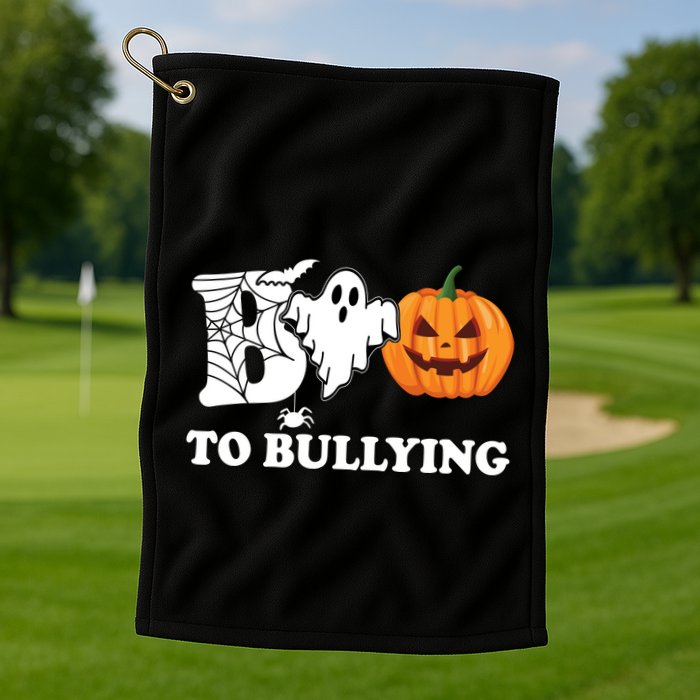 Boo To Bullying Ghost Anti Bully Unity Day Golf Towel