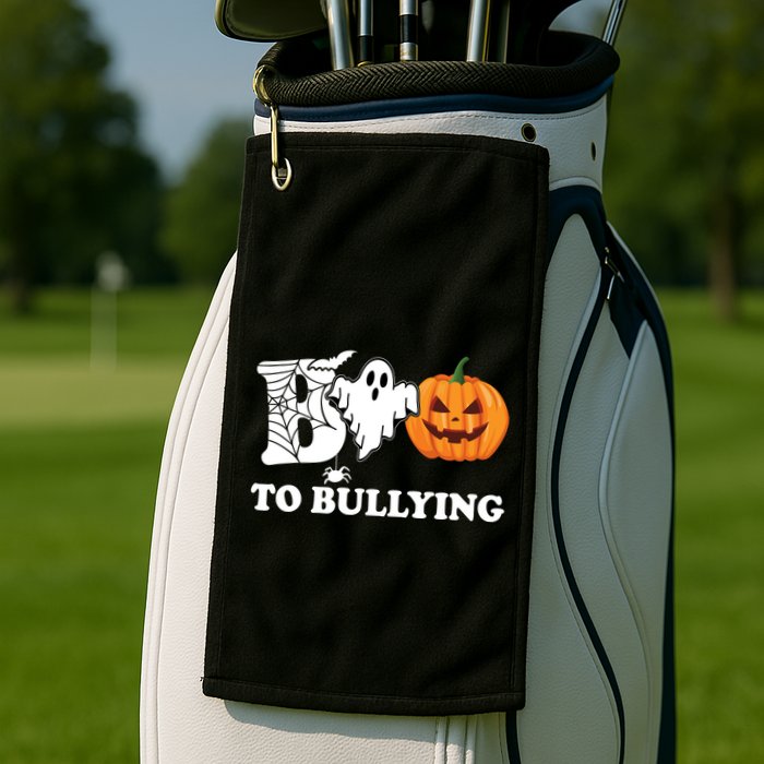 Boo To Bullying Ghost Anti Bully Unity Day Golf Towel