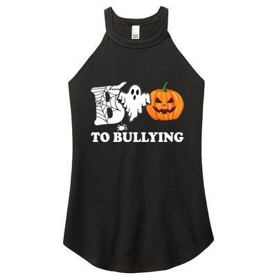Boo To Bullying Ghost Anti Bully Unity Day Women's Perfect Tri Rocker Tank