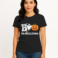 Boo To Bullying Ghost Anti Bully Unity Day Womens T-Shirt