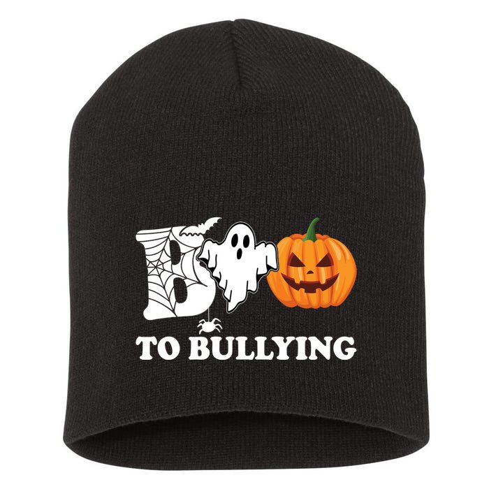 Boo To Bullying Ghost Anti Bully Unity Day Short Acrylic Beanie
