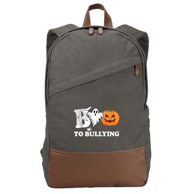 Boo To Bullying Ghost Anti Bully Unity Day Cotton Canvas Backpack