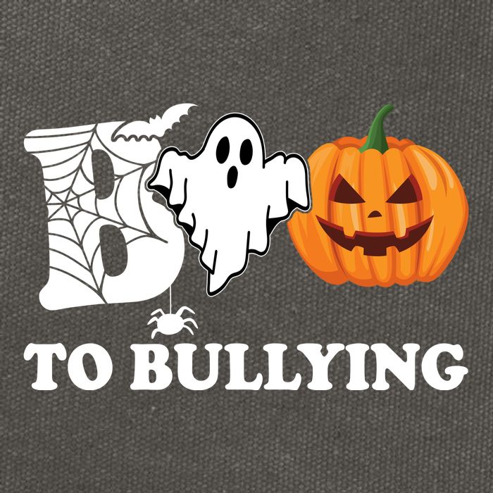 Boo To Bullying Ghost Anti Bully Unity Day Cotton Canvas Backpack