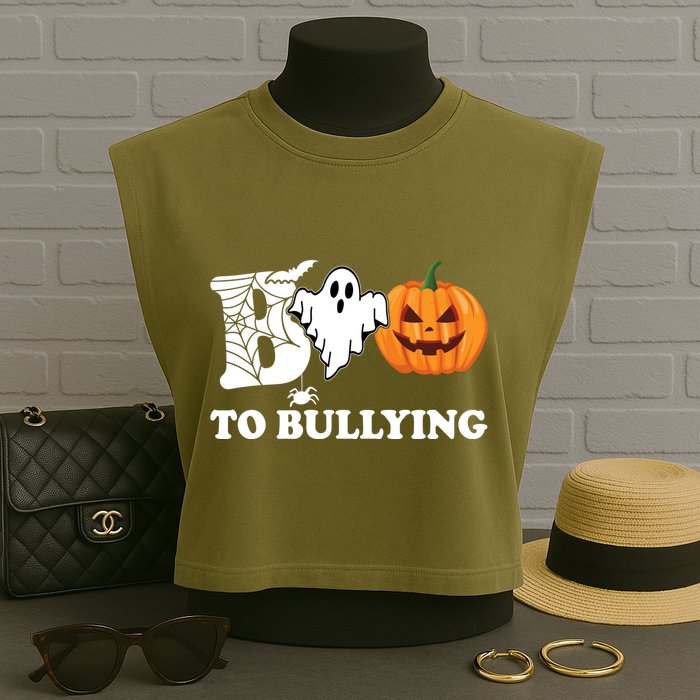 Boo To Bullying Ghost Anti Bully Unity Day Garment-Dyed Women's Muscle Tee