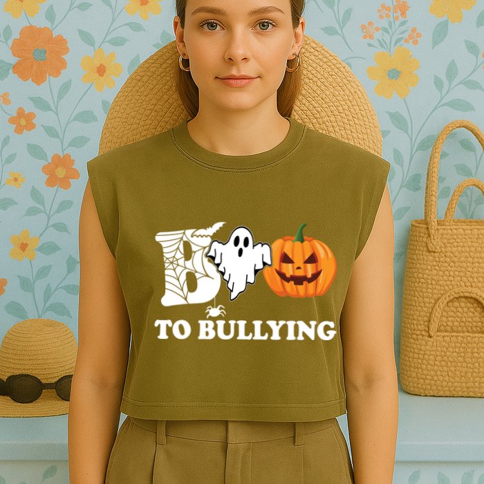Boo To Bullying Ghost Anti Bully Unity Day Garment-Dyed Women's Muscle Tee