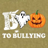 Boo To Bullying Ghost Anti Bully Unity Day Garment-Dyed Women's Muscle Tee