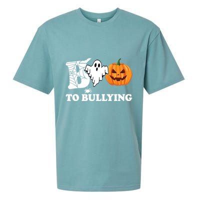 Boo To Bullying Ghost Anti Bully Unity Day Sueded Cloud Jersey T-Shirt