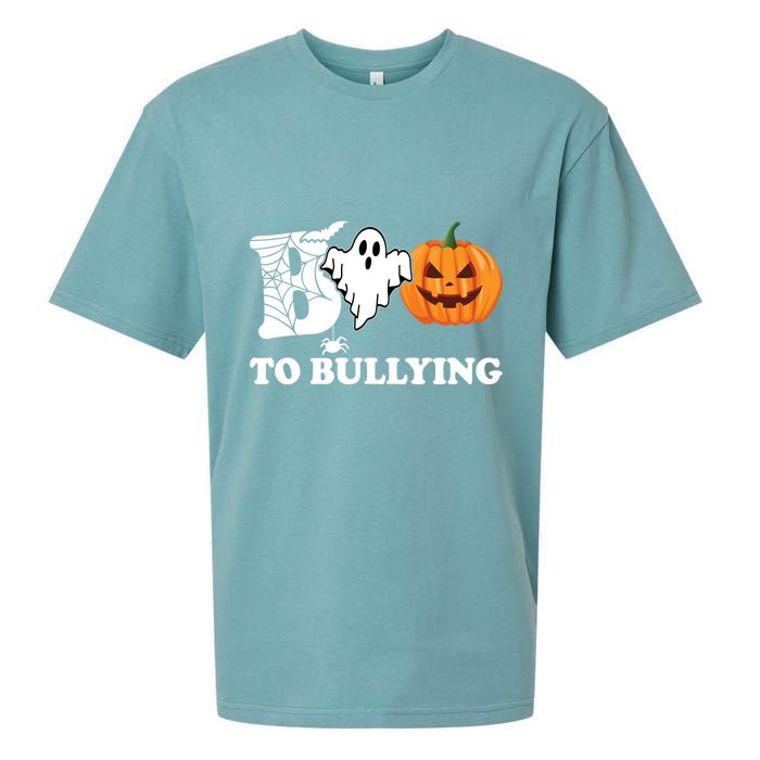 Boo To Bullying Ghost Anti Bully Unity Day Sueded Cloud Jersey T-Shirt