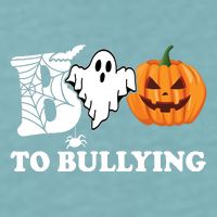 Boo To Bullying Ghost Anti Bully Unity Day Sueded Cloud Jersey T-Shirt