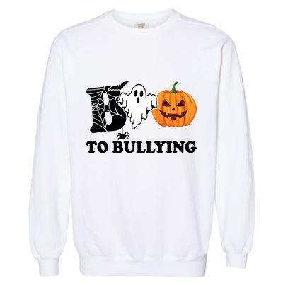 Boo To Bullying Ghost Anti Bully Unity Day Garment-Dyed Sweatshirt