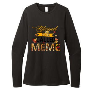 Blessed To Be Called Meme Autum Halloween Grandma Meaningful Gift Womens CVC Long Sleeve Shirt