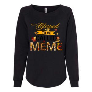 Blessed To Be Called Meme Autum Halloween Grandma Meaningful Gift Womens California Wash Sweatshirt