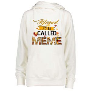 Blessed To Be Called Meme Autum Halloween Grandma Meaningful Gift Womens Funnel Neck Pullover Hood