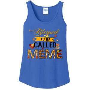 Blessed To Be Called Meme Autum Halloween Grandma Meaningful Gift Ladies Essential Tank