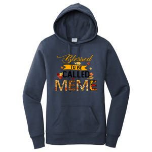 Blessed To Be Called Meme Autum Halloween Grandma Meaningful Gift Women's Pullover Hoodie