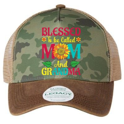 Blessed To Be Called Mom Grandma Great Grandma MotherS Legacy Tie Dye Trucker Hat