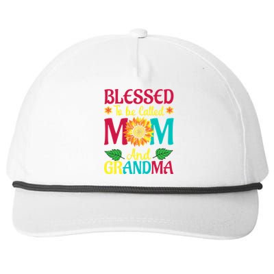 Blessed To Be Called Mom Grandma Great Grandma MotherS Snapback Five-Panel Rope Hat