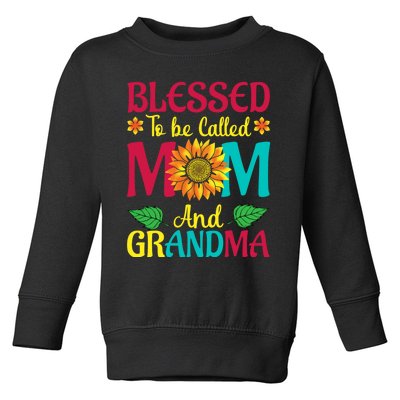 Blessed To Be Called Mom Grandma Great Grandma MotherS Toddler Sweatshirt