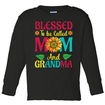 Blessed To Be Called Mom Grandma Great Grandma MotherS Toddler Long Sleeve Shirt