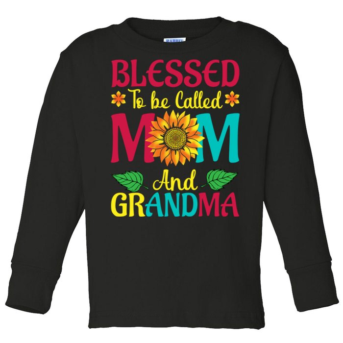 Blessed To Be Called Mom Grandma Great Grandma MotherS Toddler Long Sleeve Shirt