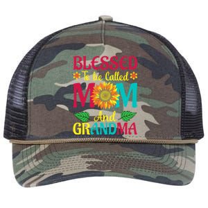 Blessed To Be Called Mom Grandma Great Grandma MotherS Retro Rope Trucker Hat Cap