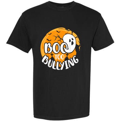 Boo To Bullying Prevention Unity Day Halloween Ghost Garment-Dyed Heavyweight T-Shirt