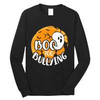 Boo To Bullying Prevention Unity Day Halloween Ghost Long Sleeve Shirt