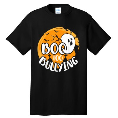 Boo To Bullying Prevention Unity Day Halloween Ghost Tall T-Shirt