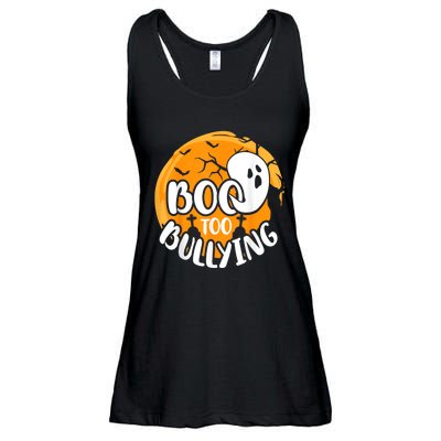 Boo To Bullying Prevention Unity Day Halloween Ghost Ladies Essential Flowy Tank