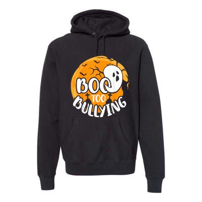 Boo To Bullying Prevention Unity Day Halloween Ghost Premium Hoodie