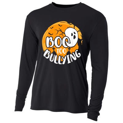 Boo To Bullying Prevention Unity Day Halloween Ghost Cooling Performance Long Sleeve Crew