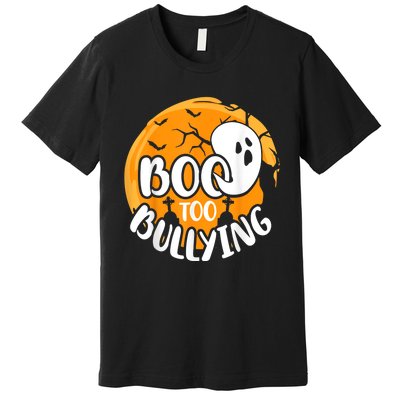 Boo To Bullying Prevention Unity Day Halloween Ghost Premium T-Shirt