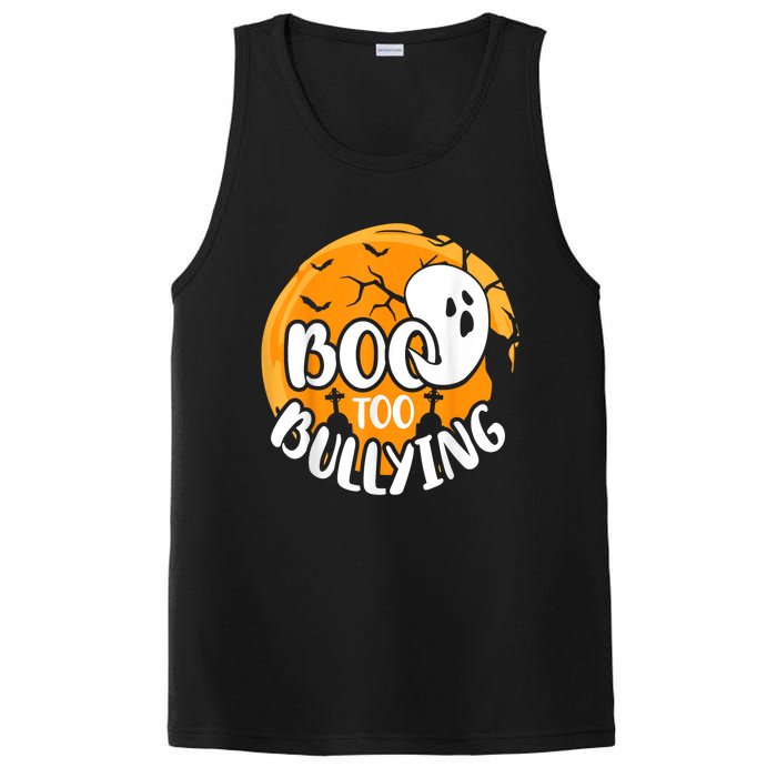 Boo To Bullying Prevention Unity Day Halloween Ghost PosiCharge Competitor Tank